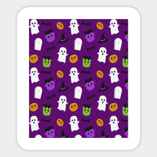 Cute Halloween Pattern Sticker